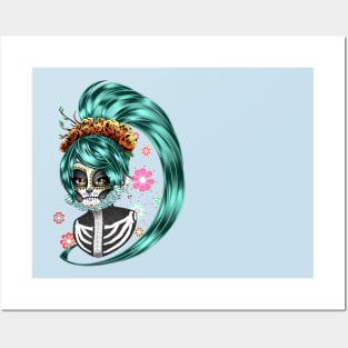 Los Muertos Turquoise Posters and Art